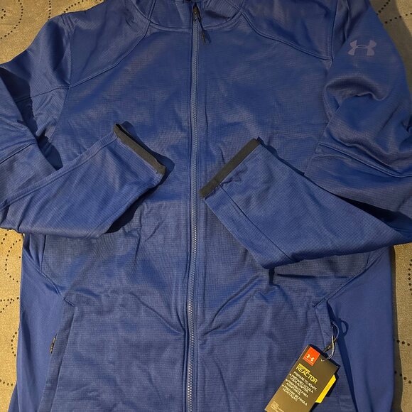UNDER ARMOUR BLUE REACTOR COLDGEAR JACKET SIZE 2XL OR XL MEN NWT $84.99